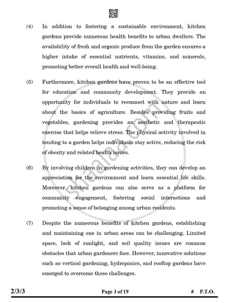 English - Language and Literature 2024-2025 Class 10 - CBSE (Central Board of Secondary Education) question paper with PDF download