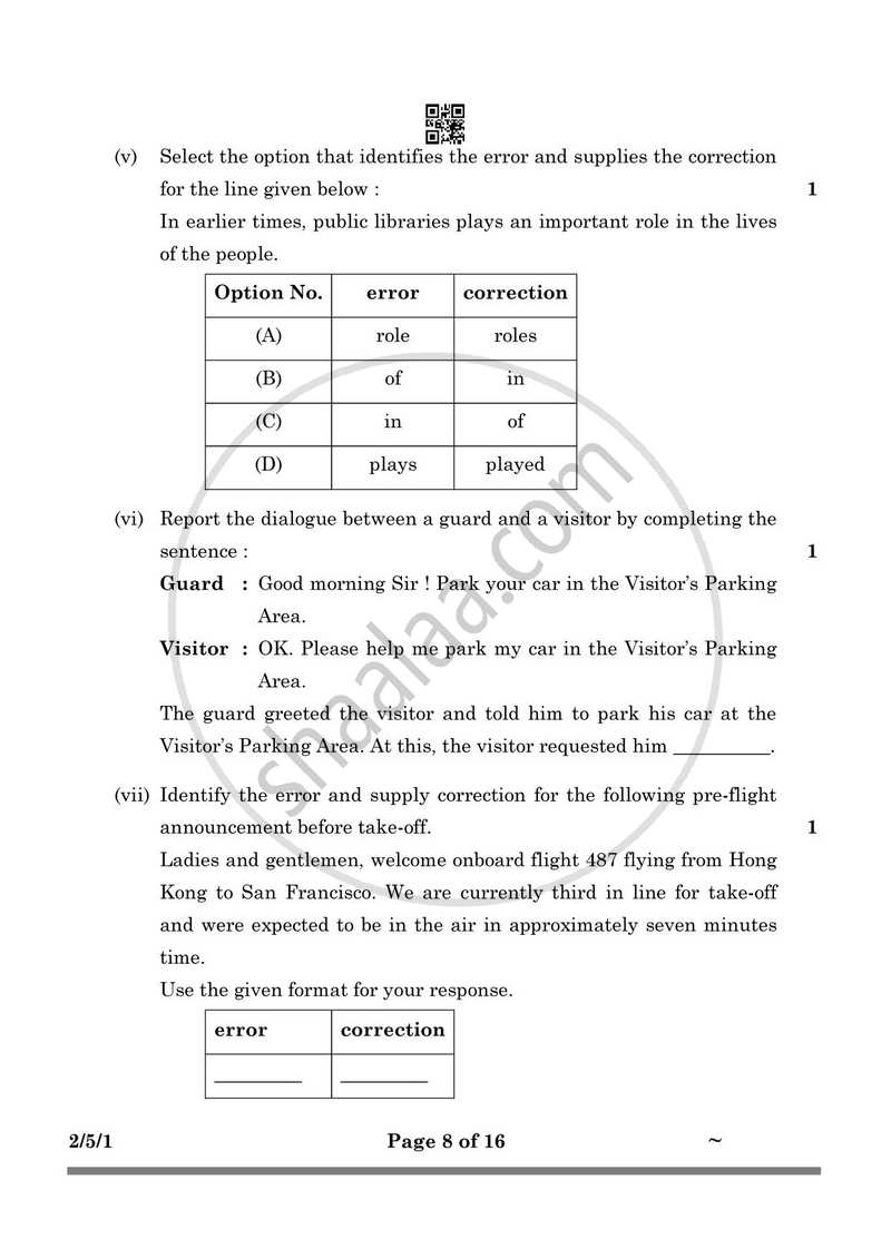 English - Language and Literature 2024-2025 Class 10 - CBSE (Central Board of Secondary Education) question paper with PDF download