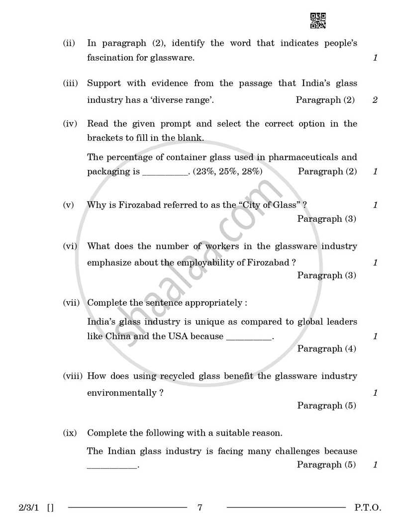 English - Language and Literature 2025-2026 Class 10 - CBSE (Central Board of Secondary Education) question paper with PDF download