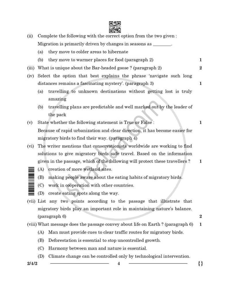 English - Language and Literature 2025-2026 Class 10 - CBSE (Central Board of Secondary Education) question paper with PDF download