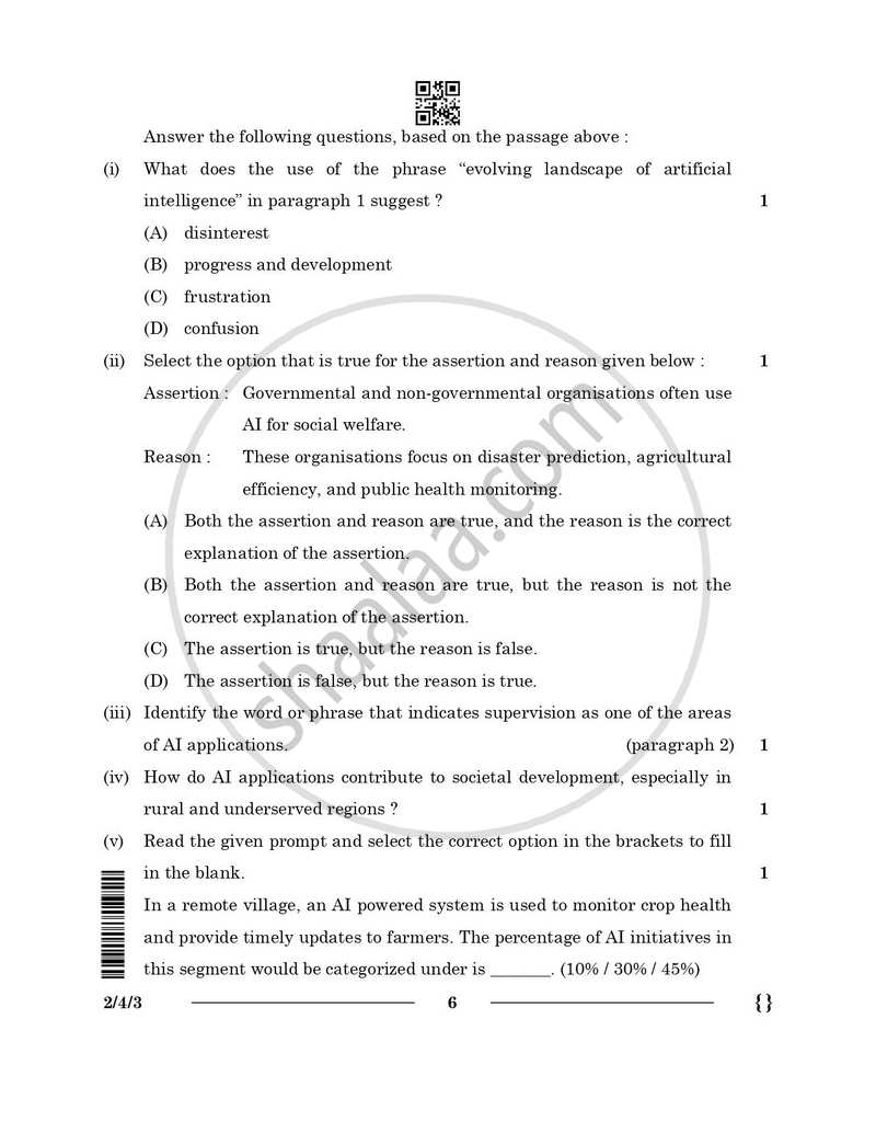 English - Language and Literature 2025-2026 Class 10 - CBSE (Central Board of Secondary Education) question paper with PDF download