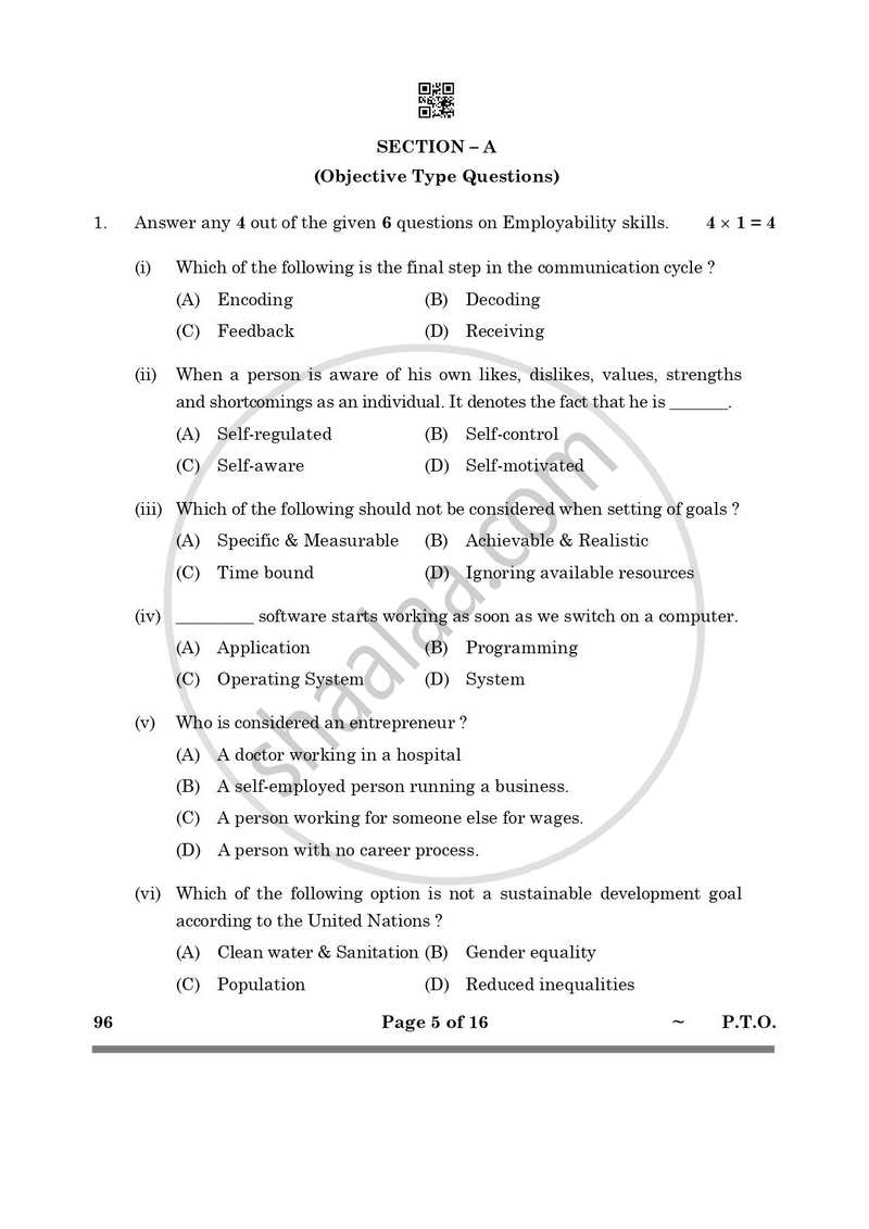 Food Production 2024-2025 Class 10 - CBSE (Central Board of Secondary Education) question paper with PDF download
