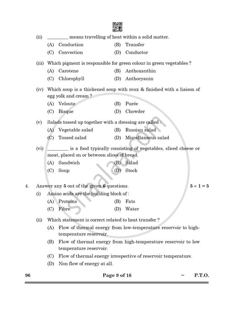 Food Production 2024-2025 Class 10 - CBSE (Central Board of Secondary Education) question paper with PDF download