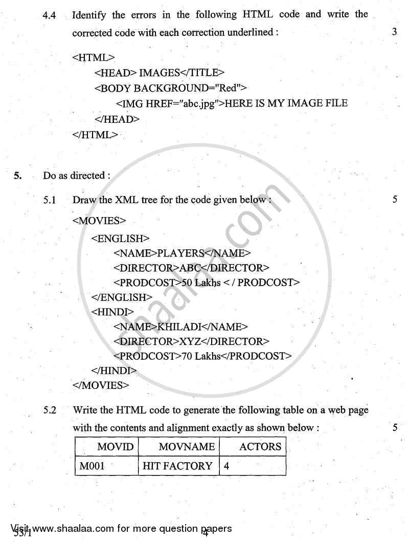 Foundation of Information Technology 2010-2011 Class 10 - CBSE (Central Board of Secondary Education) question paper with PDF download
