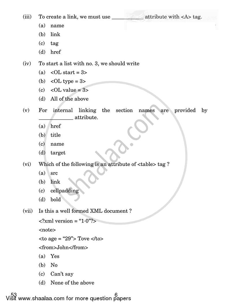 Foundation of Information Technology 2014-2015 Class 10 - CBSE (Central Board of Secondary Education) question paper with PDF download