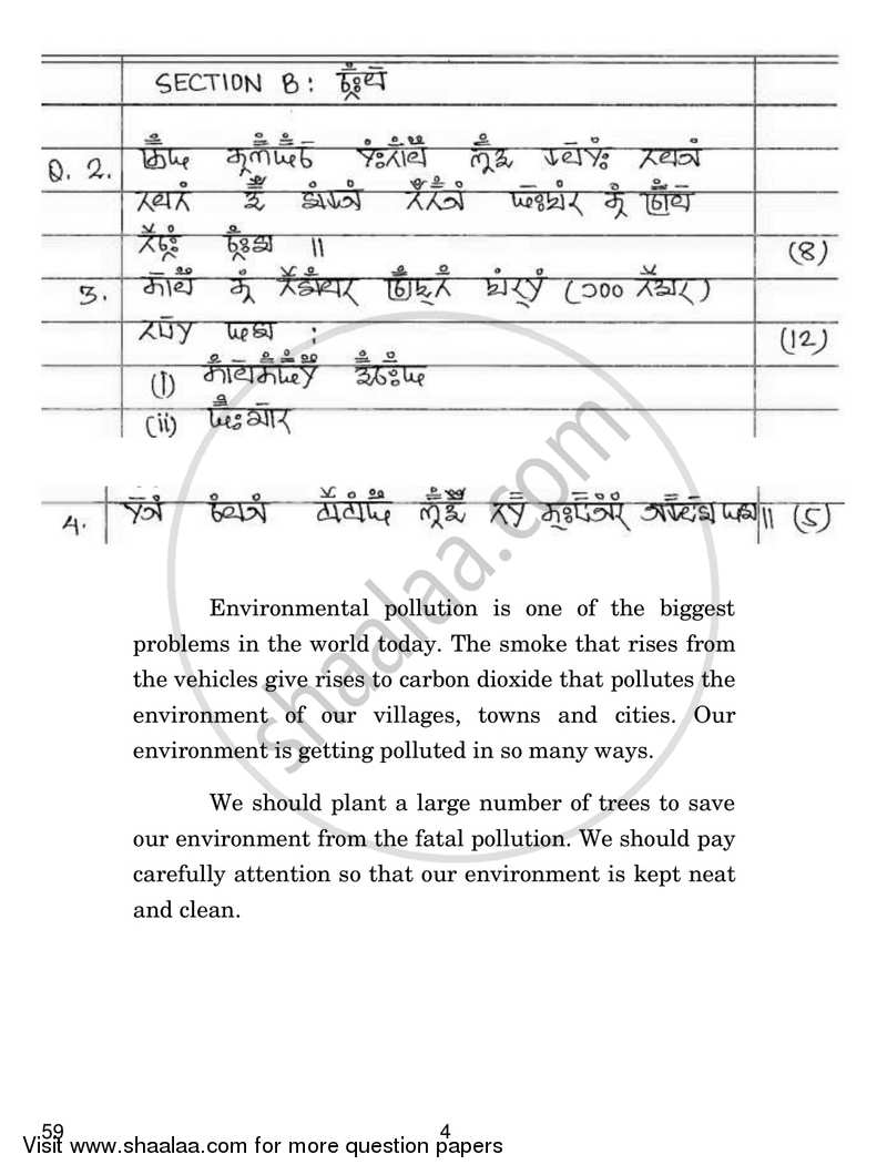 Gurung 2018-2019 Class 10 - CBSE (Central Board of Secondary Education) question paper with PDF download