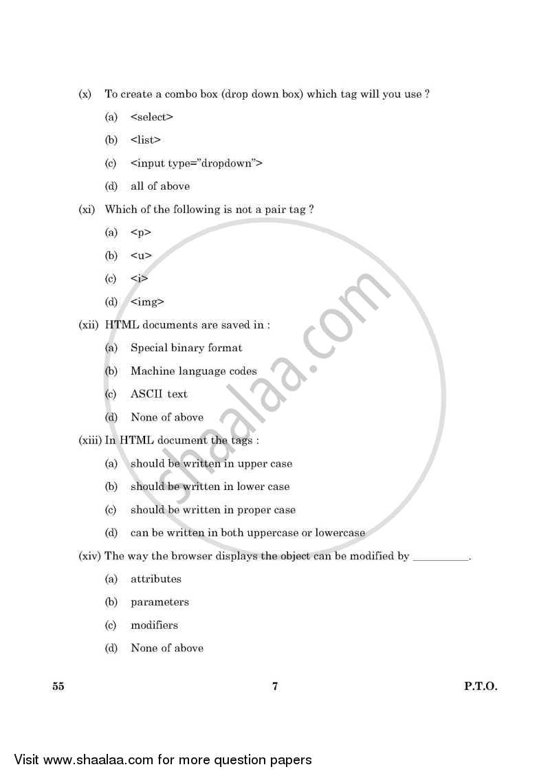 Information and Communication Technology 2015-2016 Class 10 - CBSE (Central Board of Secondary Education) question paper with PDF download
