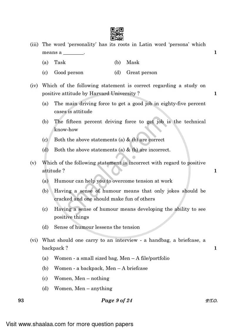 Introduction to Tourism 2022-2023 Class 10 - CBSE (Central Board of Secondary Education) question paper with PDF download