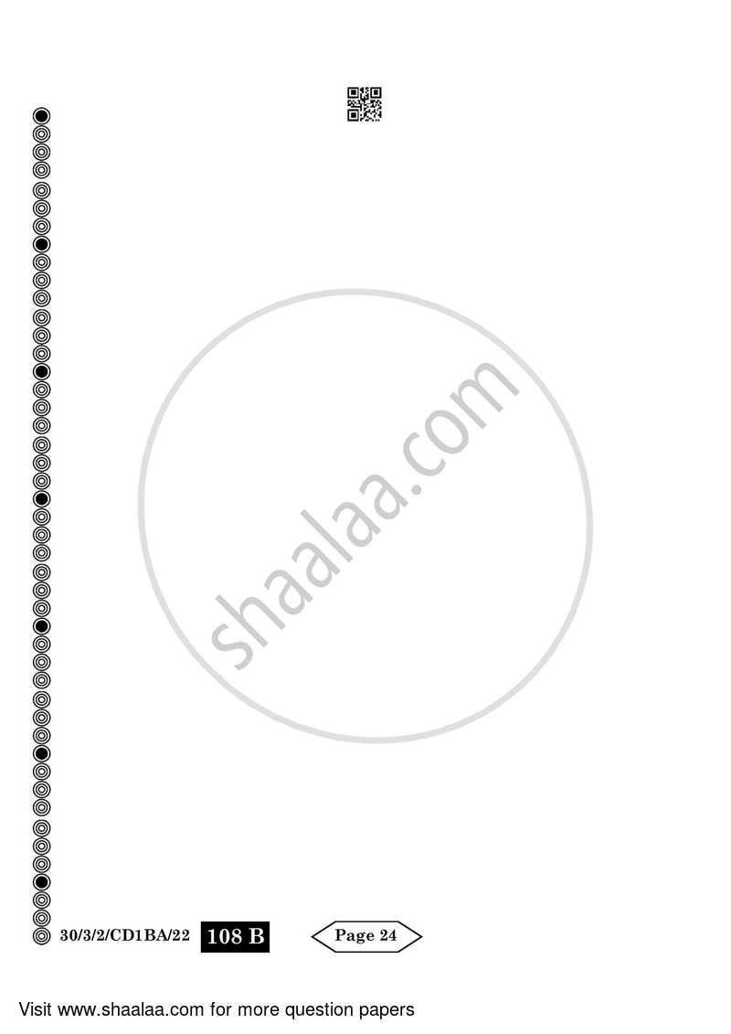 Mathematics 2023-2024 Class 10 - CBSE (Central Board of Secondary Education) question paper with PDF download