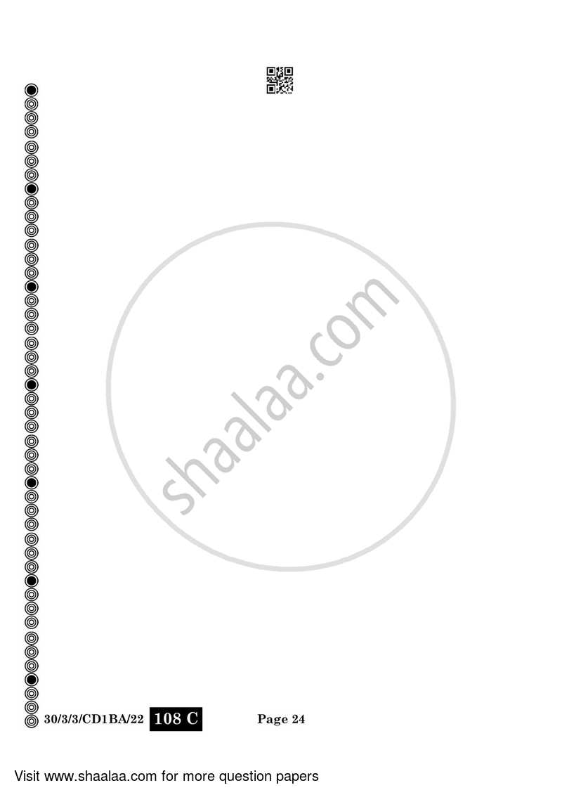 Mathematics 2023-2024 Class 10 - CBSE (Central Board of Secondary Education) question paper with PDF download