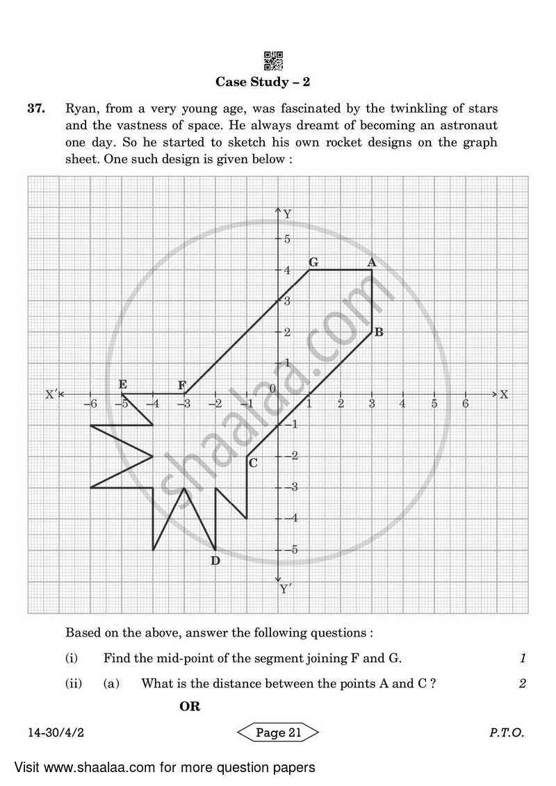 Mathematics 2023-2024 Class 10 - CBSE (Central Board of Secondary Education) question paper with PDF download