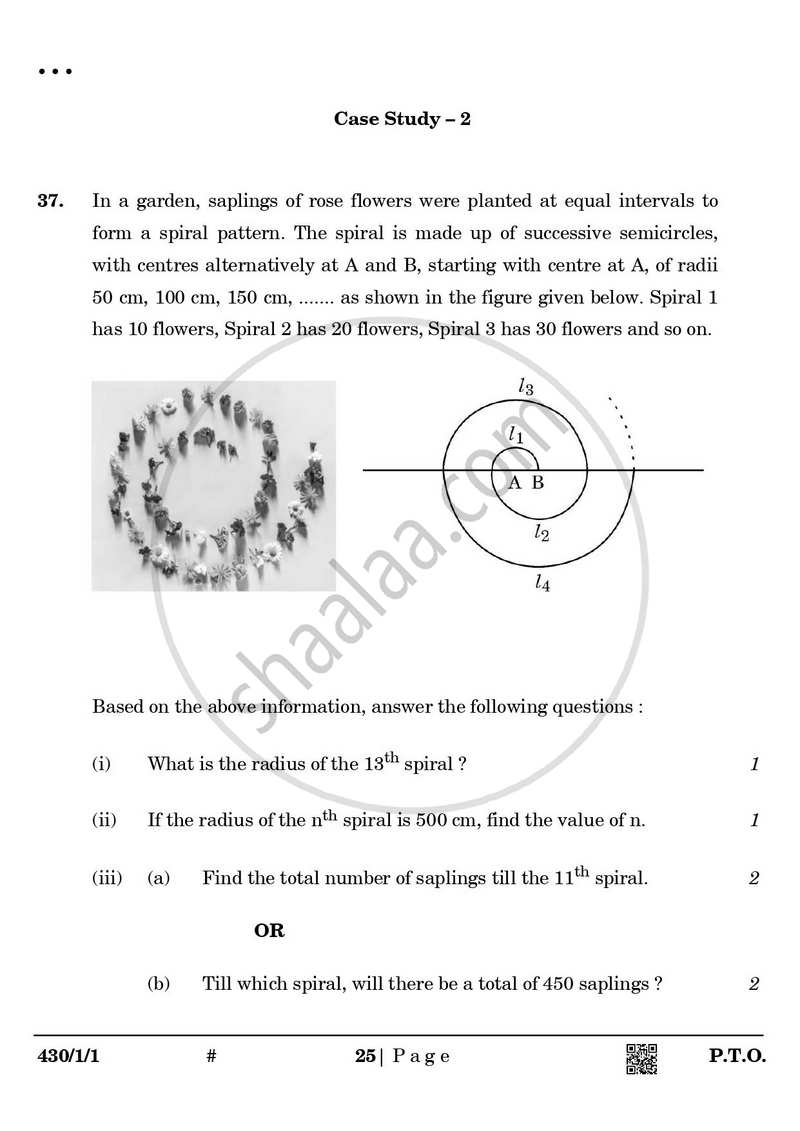 Mathematics 2024-2025 Class 10 - CBSE (Central Board of Secondary Education) question paper with PDF download