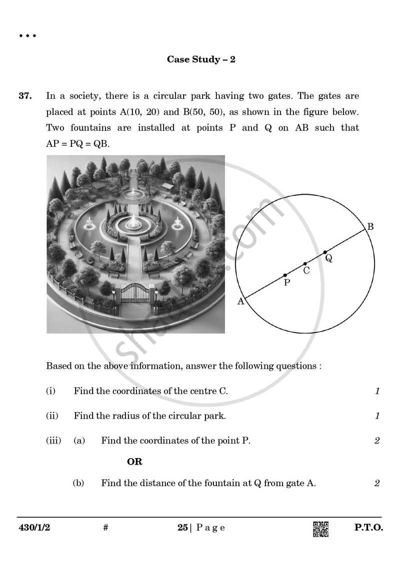 Mathematics 2024-2025 Class 10 - CBSE (Central Board of Secondary Education) question paper with PDF download