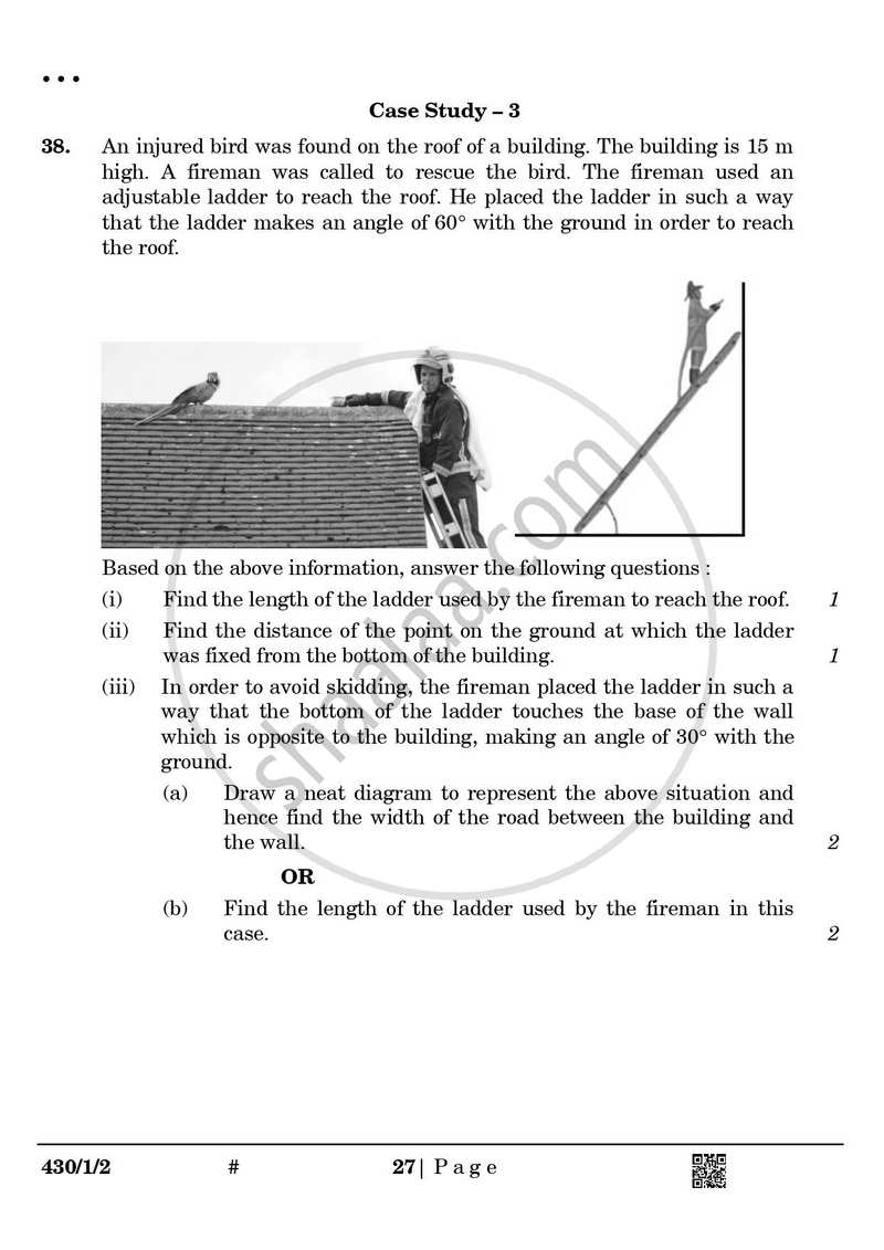 Mathematics 2024-2025 Class 10 - CBSE (Central Board of Secondary Education) question paper with PDF download
