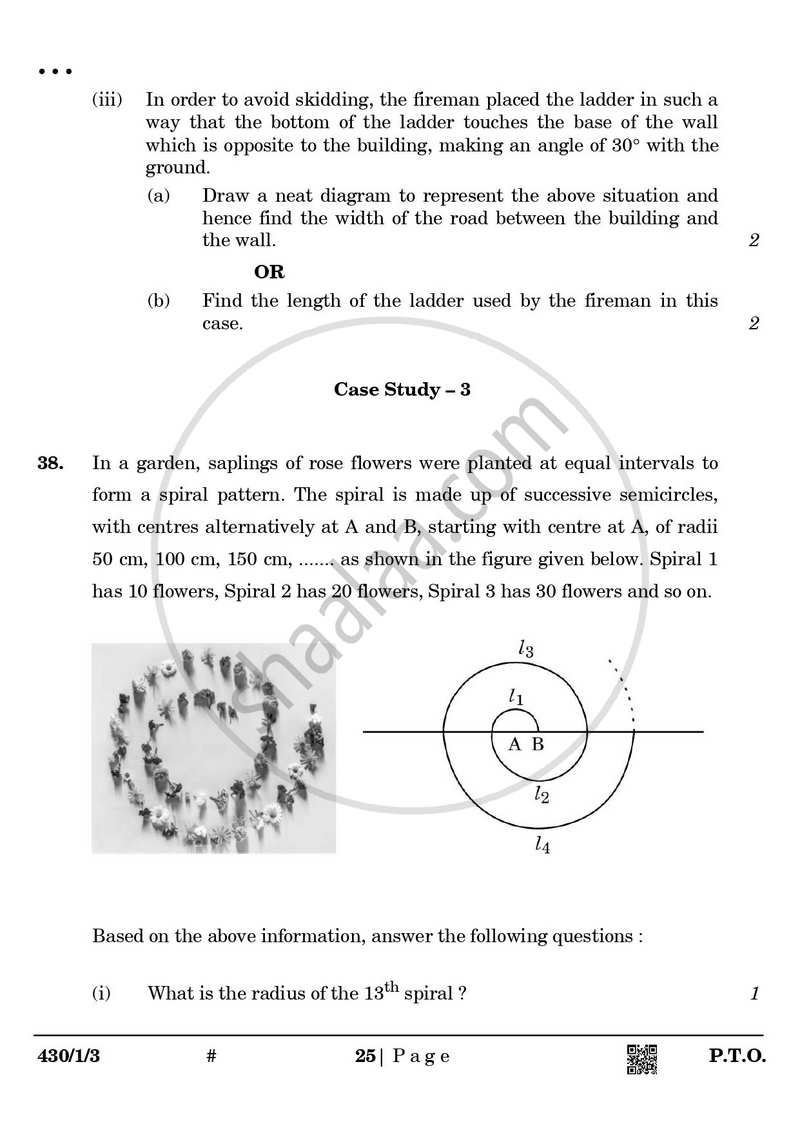 Mathematics 2024-2025 Class 10 - CBSE (Central Board of Secondary Education) question paper with PDF download
