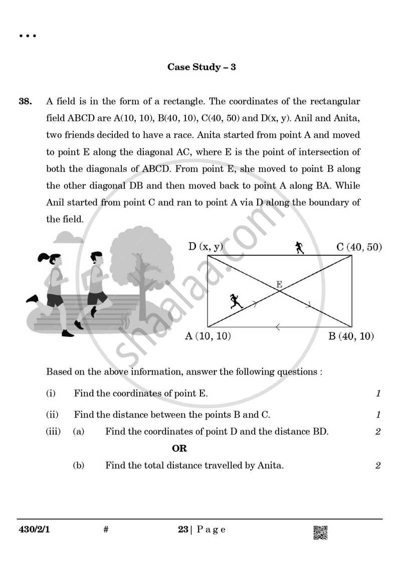 Mathematics 2024-2025 Class 10 - CBSE (Central Board of Secondary Education) question paper with PDF download