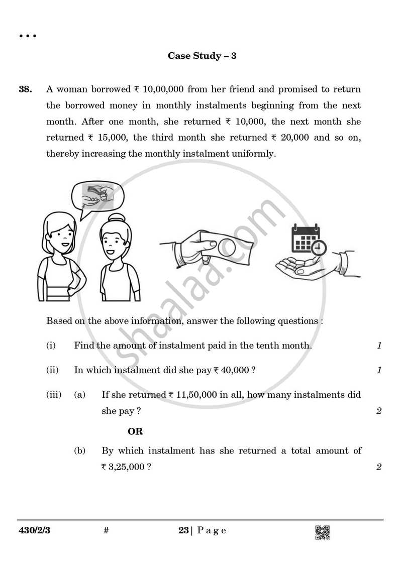 Mathematics 2024-2025 Class 10 - CBSE (Central Board of Secondary Education) question paper with PDF download