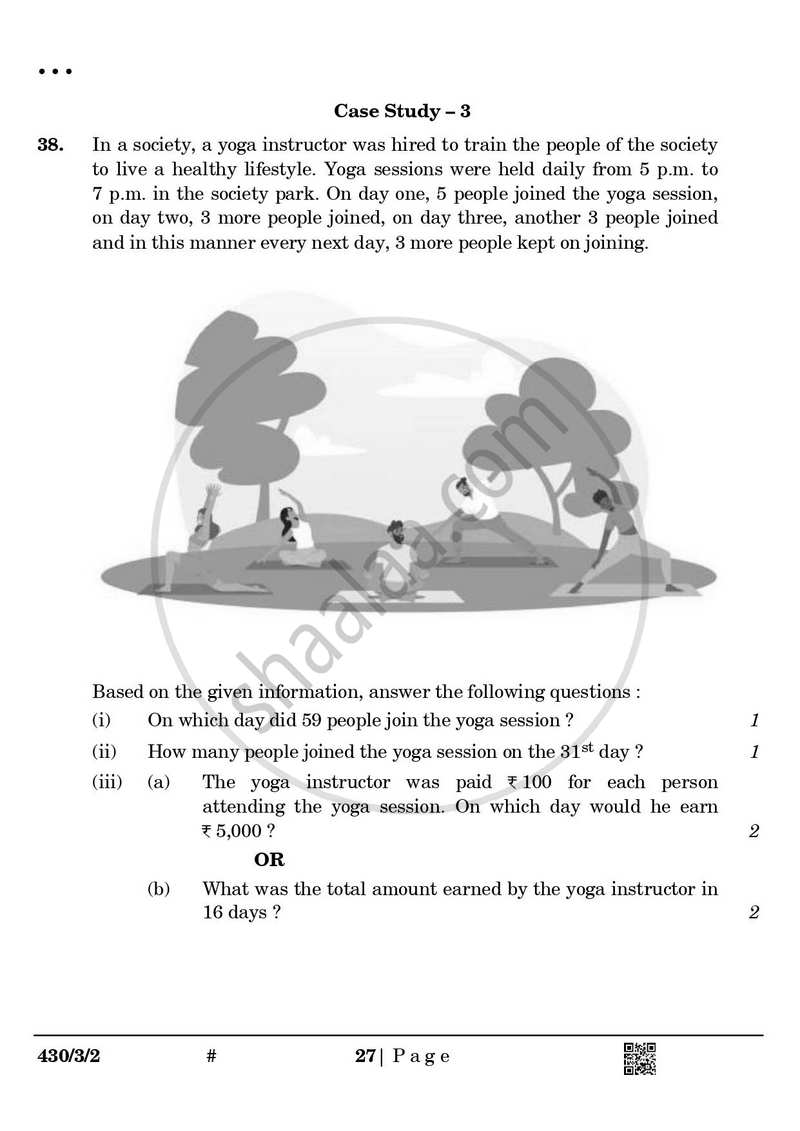 Mathematics 2024-2025 Class 10 - CBSE (Central Board of Secondary Education) question paper with PDF download