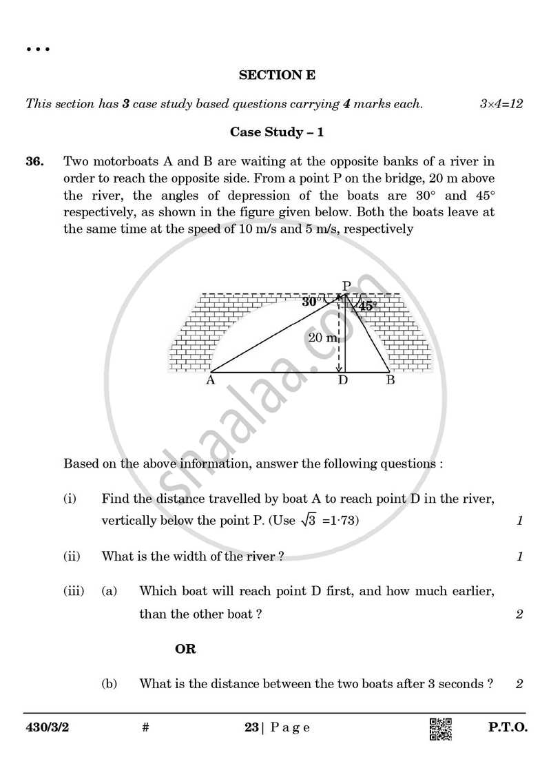 Mathematics 2024-2025 Class 10 - CBSE (Central Board of Secondary Education) question paper with PDF download