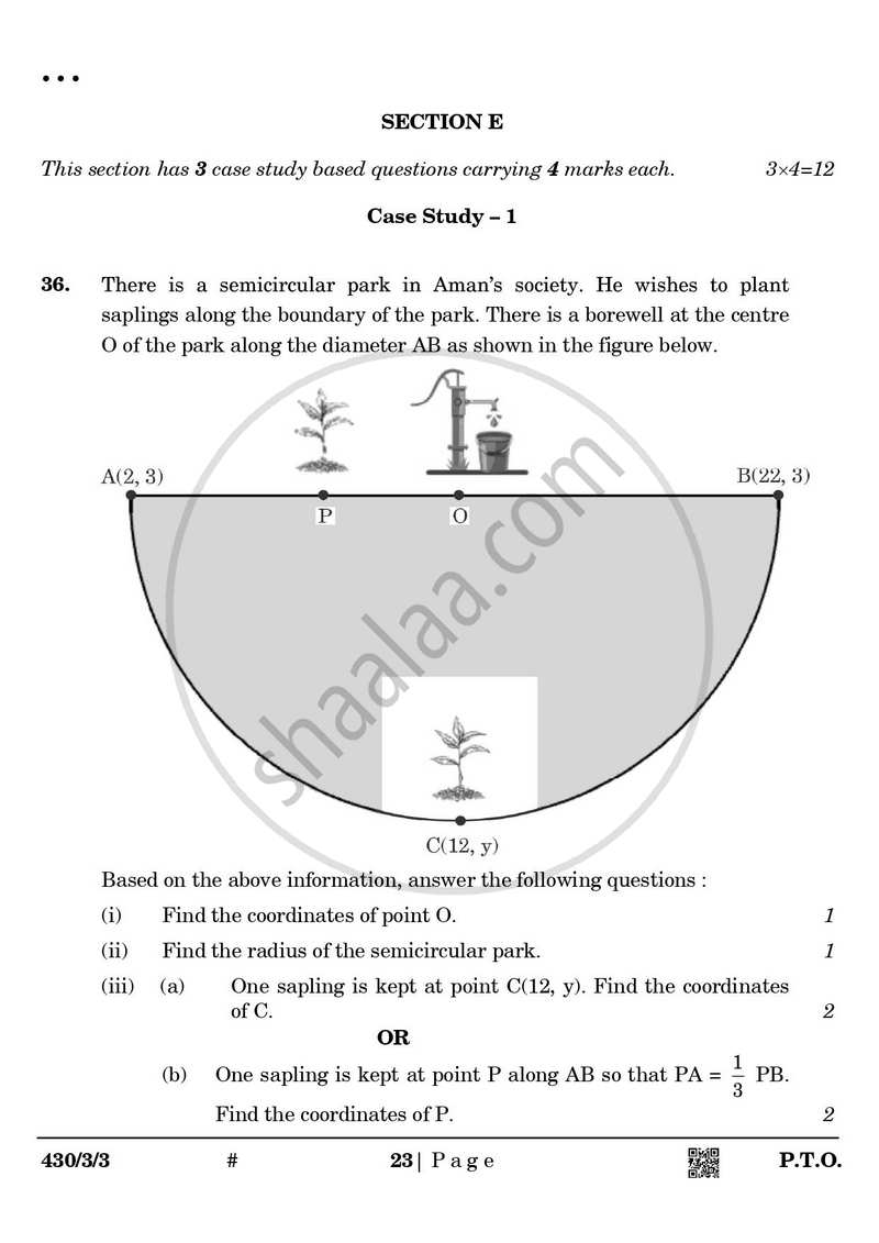 Mathematics 2024-2025 Class 10 - CBSE (Central Board of Secondary Education) question paper with PDF download