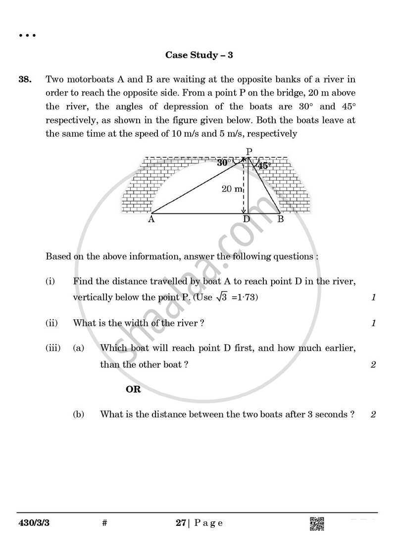 Mathematics 2024-2025 Class 10 - CBSE (Central Board of Secondary Education) question paper with PDF download