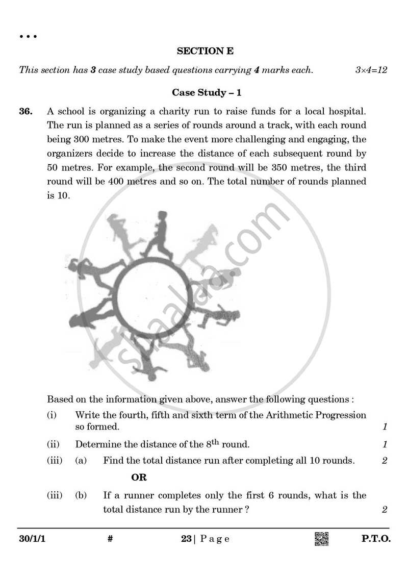 Mathematics 2024-2025 Class 10 - CBSE (Central Board of Secondary Education) question paper with PDF download