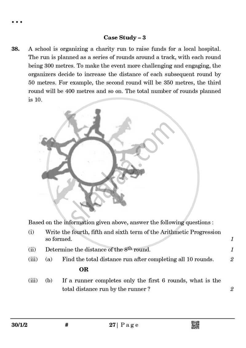 Mathematics 2024-2025 Class 10 - CBSE (Central Board of Secondary Education) question paper with PDF download