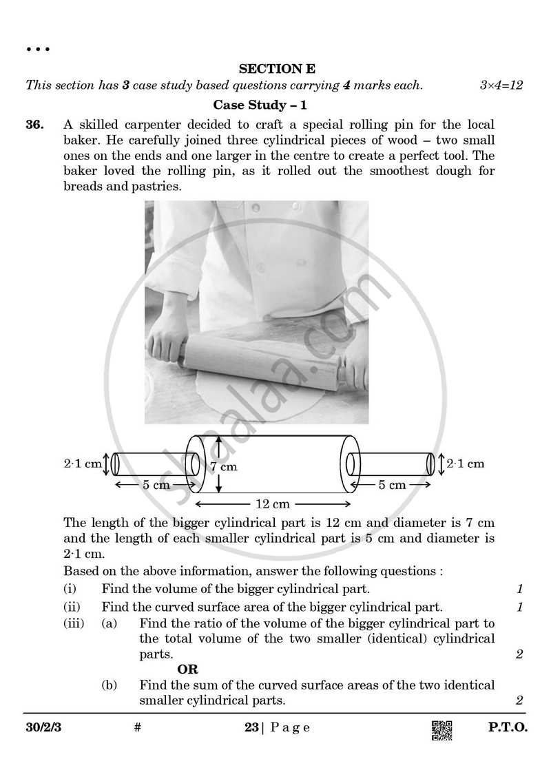 Mathematics 2024-2025 Class 10 - CBSE (Central Board of Secondary Education) question paper with PDF download