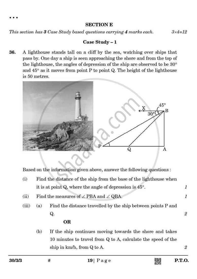 Mathematics 2024-2025 Class 10 - CBSE (Central Board of Secondary Education) question paper with PDF download