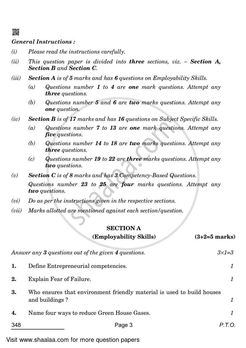 Office Procedure and Practices 2021-2022 Class 12 - CBSE (Central Board of Secondary Education) question paper with PDF download