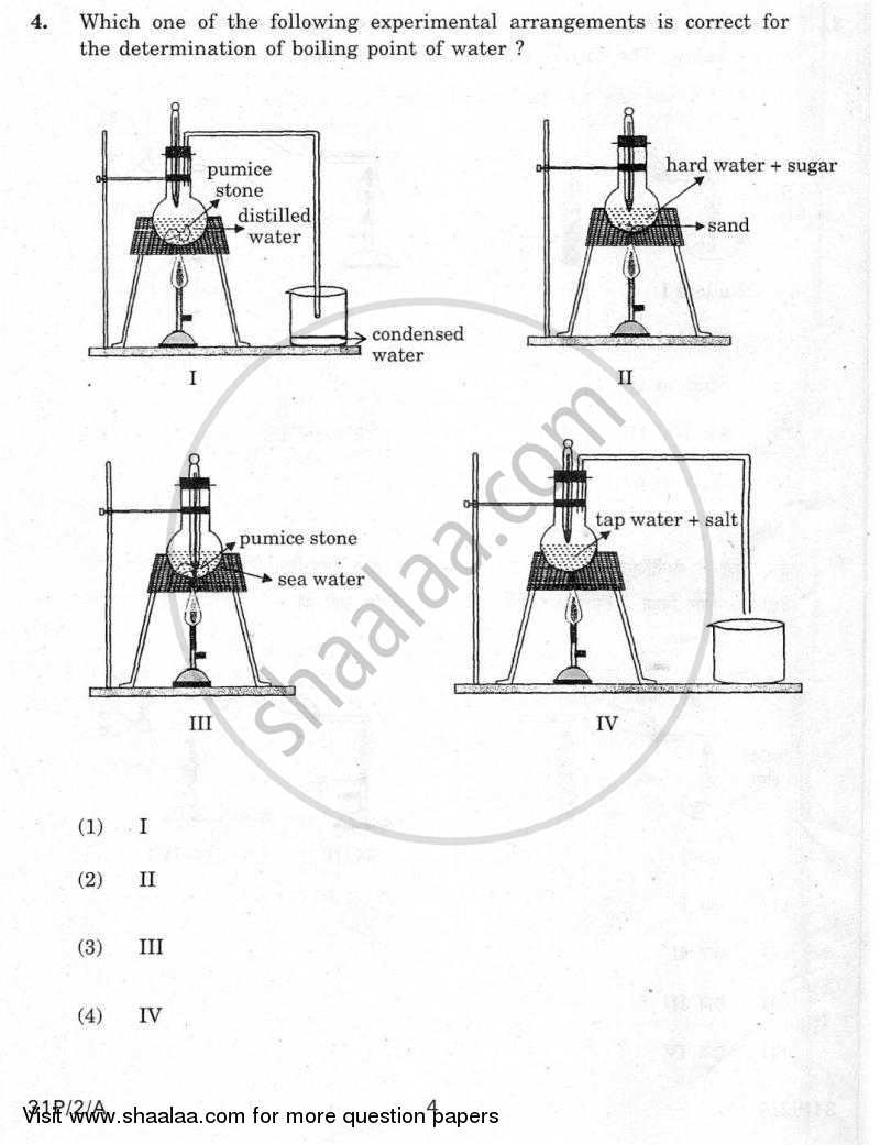 Practical Skills in Science 2009-2010 Class 10 - CBSE (Central Board of Secondary Education) question paper with PDF download