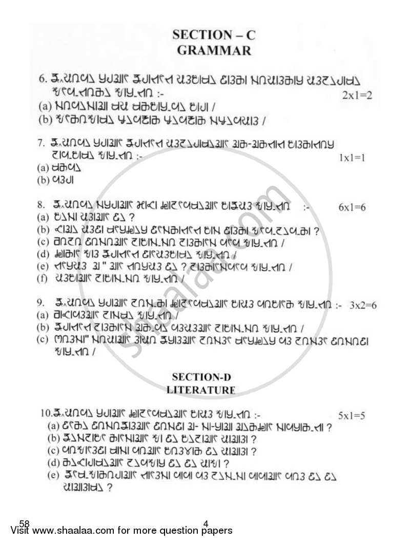 Rai 2018-2019 Class 10 - CBSE (Central Board of Secondary Education) question paper with PDF download