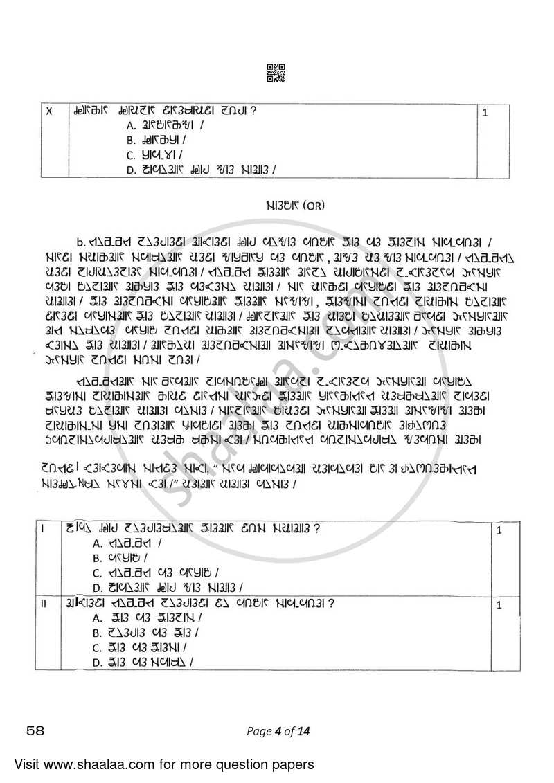 Rai 2022-2023 Class 10 - CBSE (Central Board of Secondary Education) question paper with PDF download