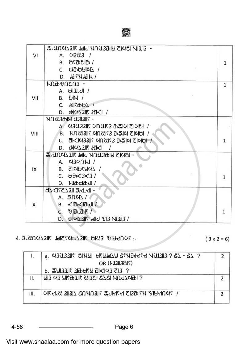 Rai 2023-2024 Class 10 - CBSE (Central Board of Secondary Education) question paper with PDF download