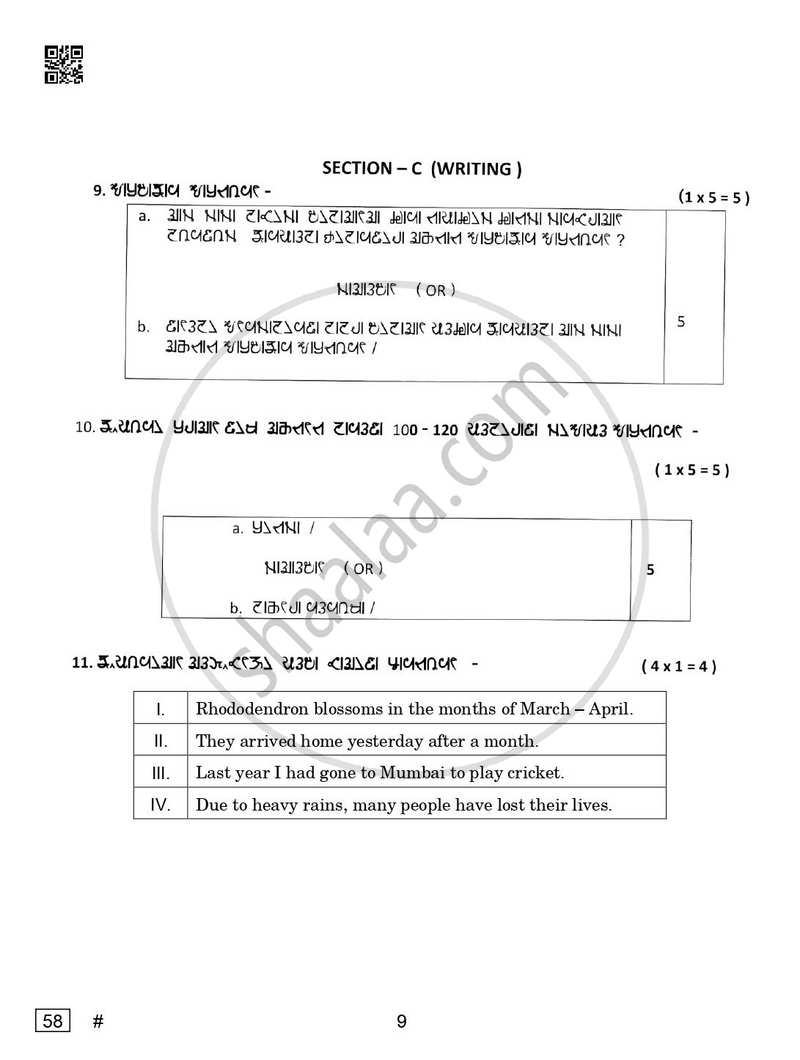 Rai 2024-2025 Class 10 - CBSE (Central Board of Secondary Education) question paper with PDF download