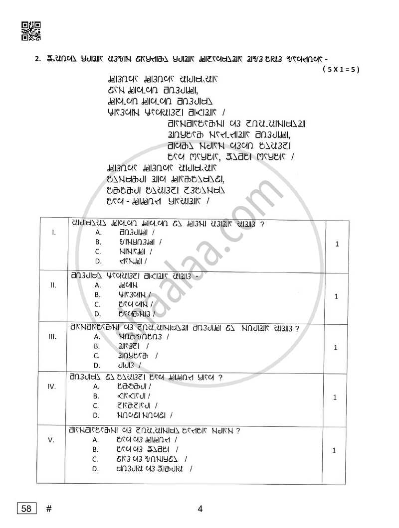 Rai 2024-2025 Class 10 - CBSE (Central Board of Secondary Education) question paper with PDF download