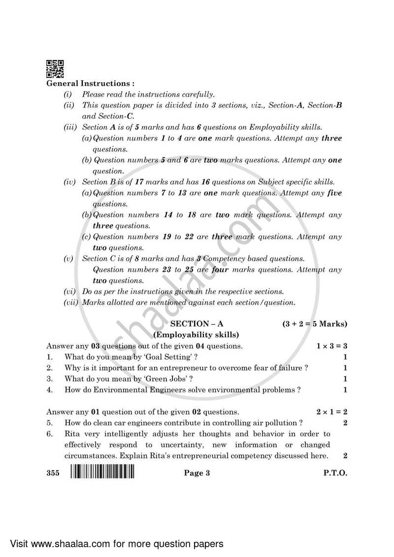 Salesmanship 2021-2022 Class 12 - CBSE (Central Board of Secondary Education) question paper with PDF download