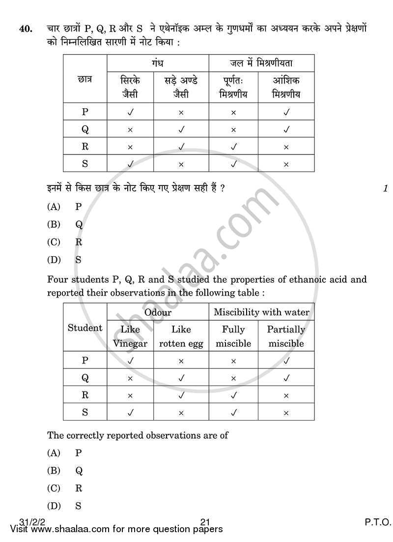 Science 2013-2014 Class 10 - CBSE (Central Board of Secondary Education) question paper with PDF download