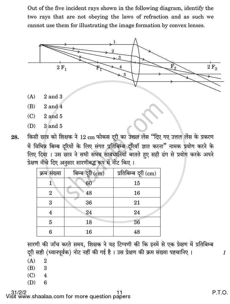 Science 2013-2014 Class 10 - CBSE (Central Board of Secondary Education) question paper with PDF download