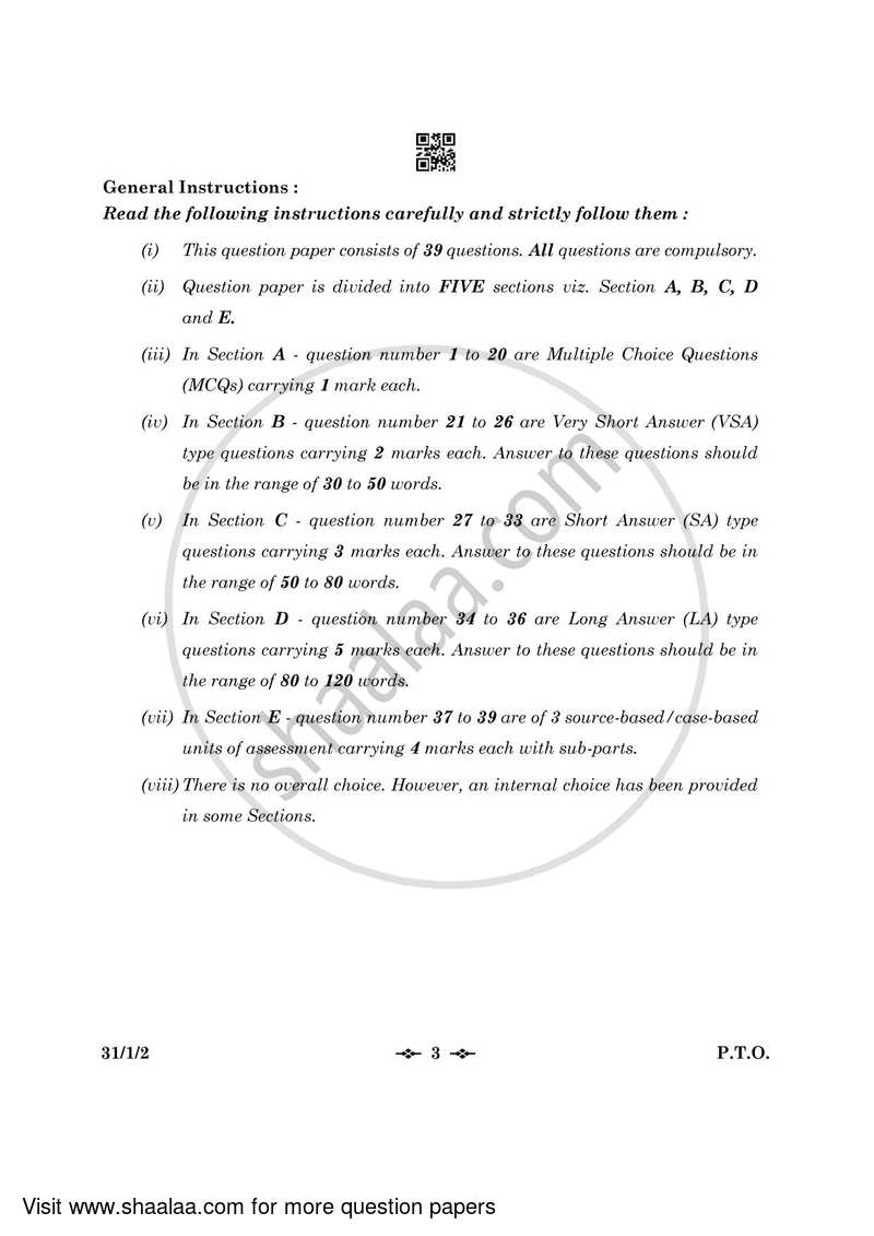 Science 2022-2023 Class 10 - CBSE (Central Board of Secondary Education) question paper with PDF download