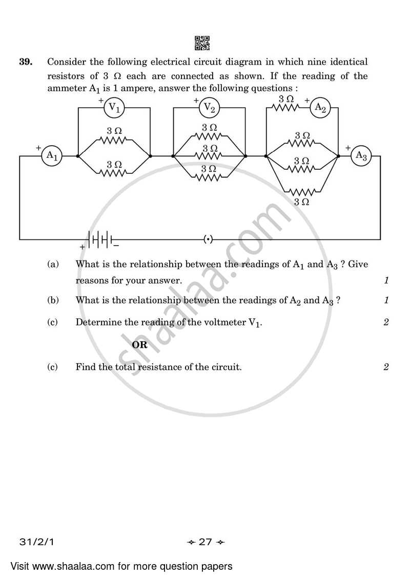 Science 2022-2023 Class 10 - CBSE (Central Board of Secondary Education) question paper with PDF download