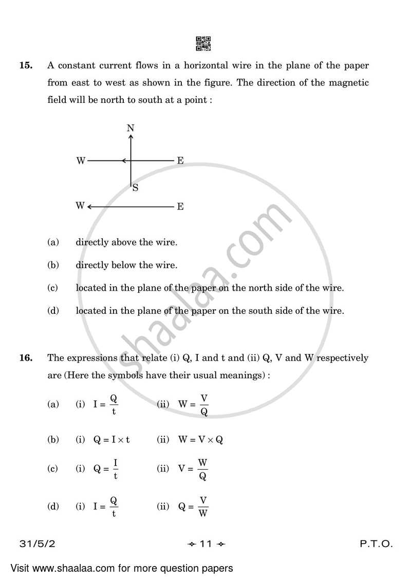 Science 2022-2023 Class 10 - CBSE (Central Board of Secondary Education) question paper with PDF download