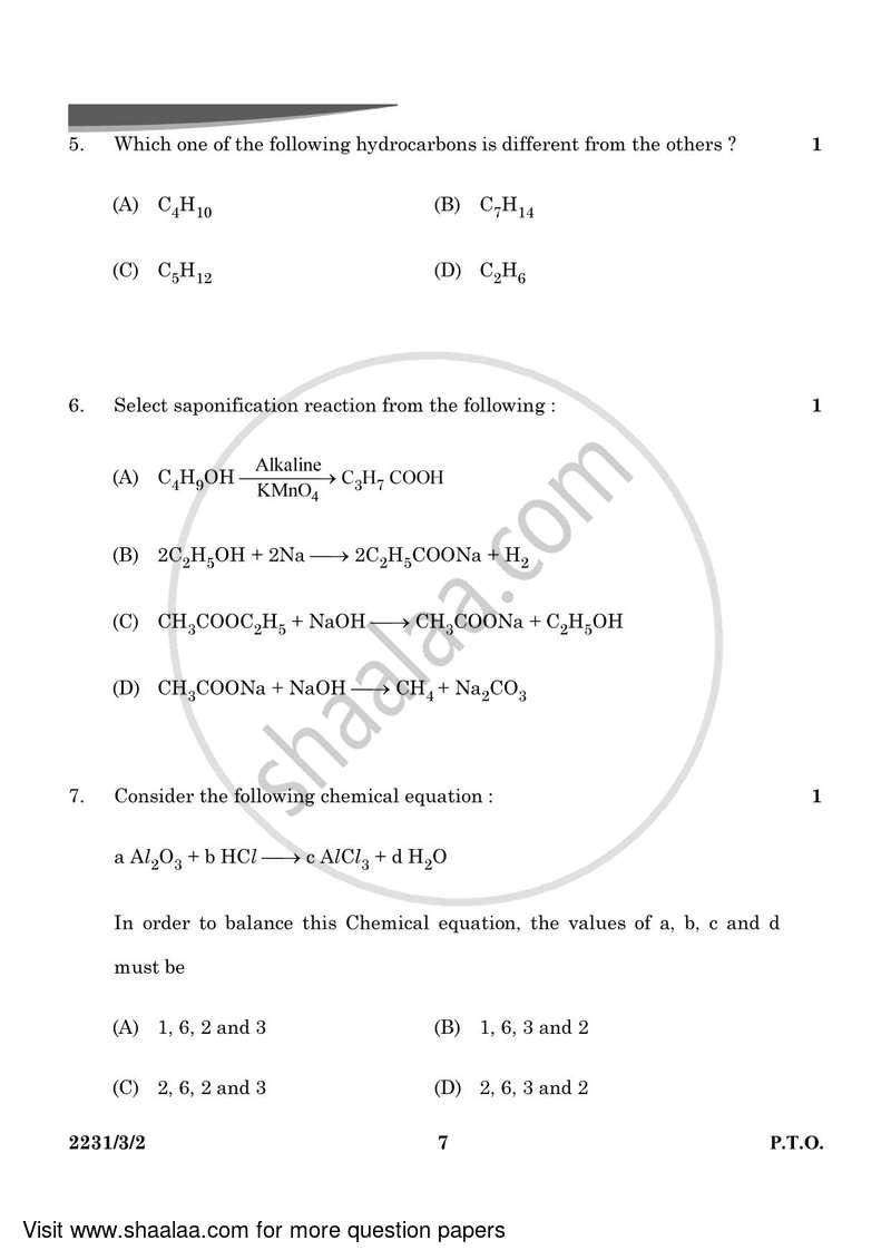 Science 2023-2024 Class 10 - CBSE (Central Board of Secondary Education) question paper with PDF download