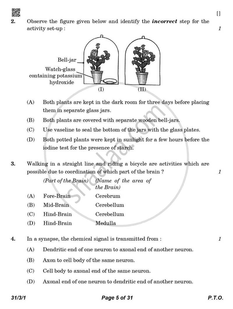 Science 2025-2026 Class 10 - CBSE (Central Board of Secondary Education) question paper with PDF download