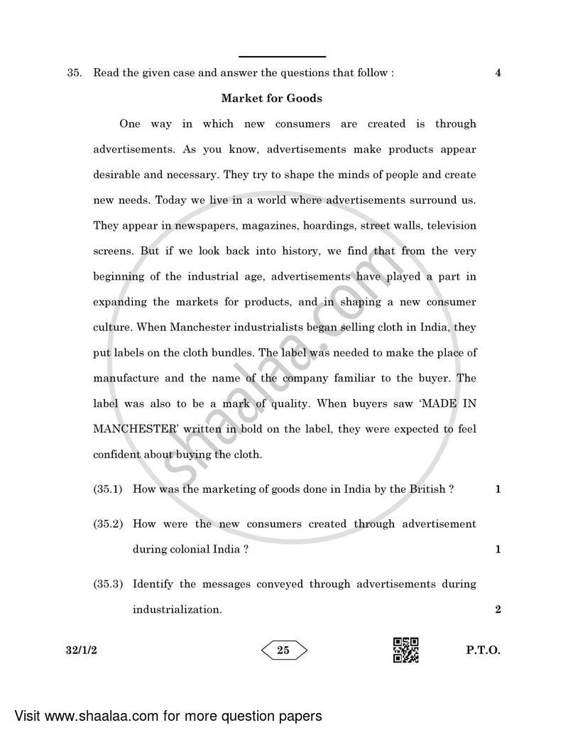 Social Science 2022-2023 Class 10 - CBSE (Central Board of Secondary Education) question paper with PDF download