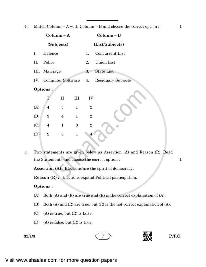 Social Science 2022-2023 Class 10 - CBSE (Central Board of Secondary Education) question paper with PDF download