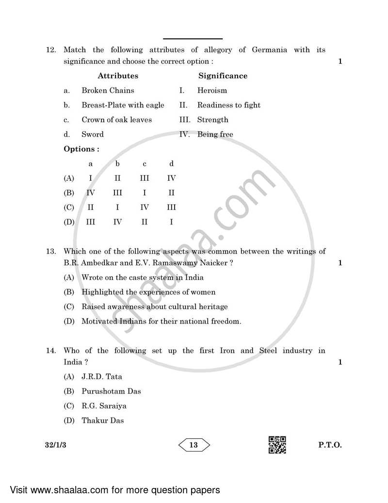 Social Science 2022-2023 Class 10 - CBSE (Central Board of Secondary Education) question paper with PDF download