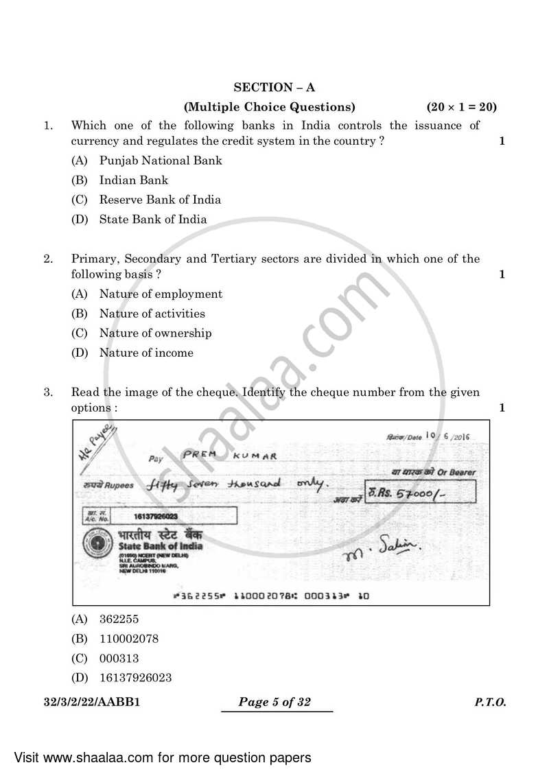 Social Science 2023-2024 Class 10 - CBSE (Central Board of Secondary Education) question paper with PDF download