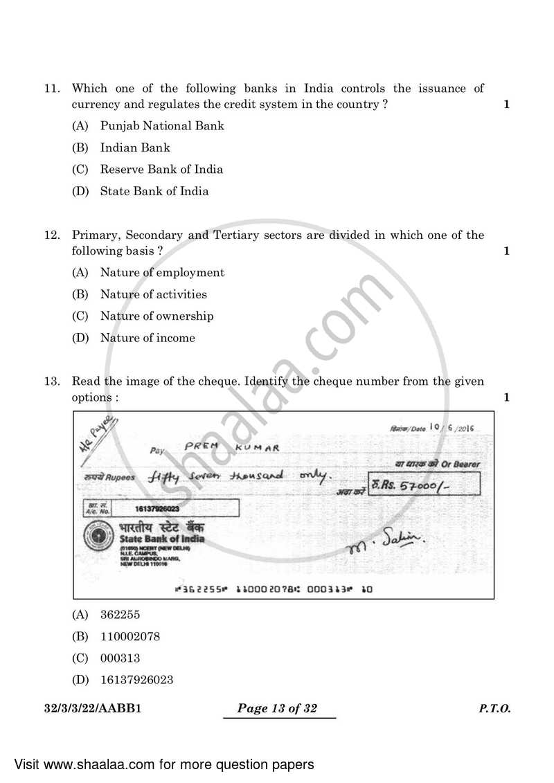Social Science 2023-2024 Class 10 - CBSE (Central Board of Secondary Education) question paper with PDF download