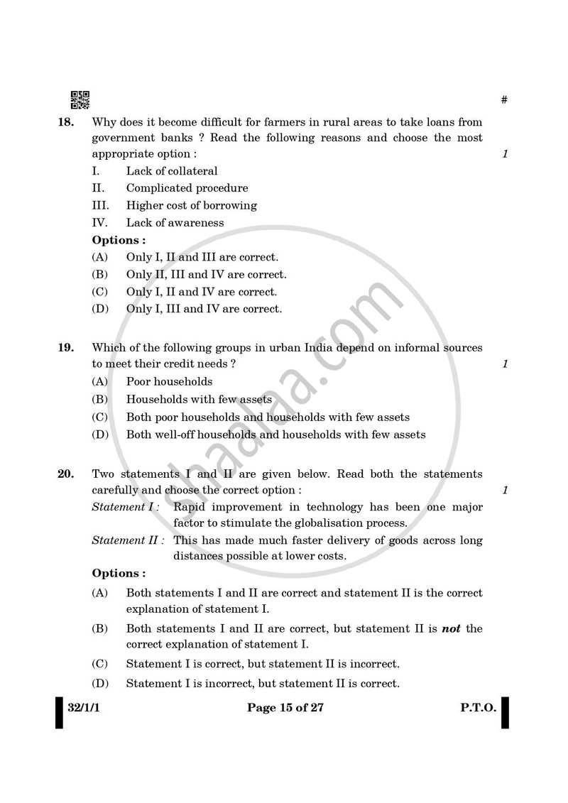 Social Science 2024-2025 Class 10 - CBSE (Central Board of Secondary Education) question paper with PDF download